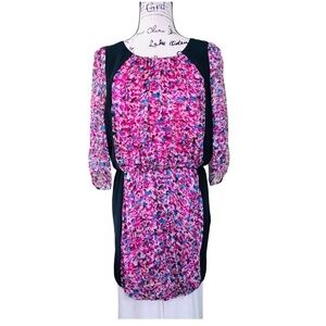 Tibi Floral Silk Mini Dress